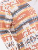 PLUS SIZE LONG SLEEVE OPEN FRONT MULTI PRINT HOODED CARDIGAN
