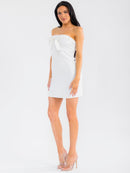 WOMEN'S SLEEVELESS BODYCON STRETCH DENIM MINI DRESS