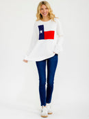 WOMEN'S LONG SLEEVE PULLOVER KNITTED GRAPHIC SWEATER