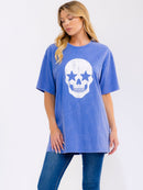 WOMEN'S SHORT SLEEVE GRAPHIC OVERSIZED SHIRT