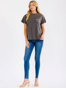 WOMEN'S SHORT SLEEVE BASIC GRAPHIC T-SHIRT