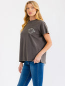 WOMEN'S SHORT SLEEVE BASIC GRAPHIC T-SHIRT