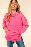 PLUS LONG SLEEVE HOODIE PULLOVER KANGAROO POCKET