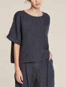 Zoe linen top