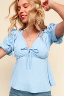 RIBBON BABYDOLL TOP