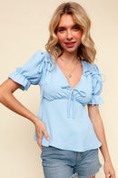 RIBBON BABYDOLL TOP