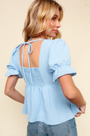 RIBBON BABYDOLL TOP