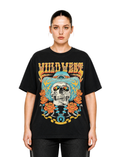 (PRE PACK) Plus Size Wild West Cowboy Skull Graphic Top