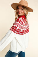 PLUS MOCK NECK SOFT BRUSHED PULLOVER SWEATER TOP