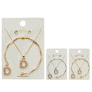 3-Piece Pearl Jewelry Set – Necklace, Bracelet & Earrings 0863GS (12 units)