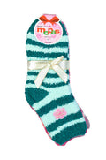 MOPAS LADIES PLUSH SOFT SOCKS WITH STRIPES (30301_STRIPE1)