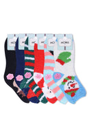 MOPAS LADIES PLUSH SOFT SOCKS (30301_XMAS)