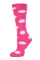 MOPAS LADIES PLUSH SOFT KNEE HIGH SOCKS (30801_DOT)