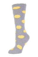 MOPAS LADIES PLUSH SOFT KNEE HIGH SOCKS (30801_DOT)