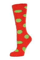 MOPAS LADIES PLUSH SOFT KNEE HIGH SOCKS (30801_DOT)