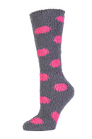 MOPAS LADIES PLUSH SOFT KNEE HIGH SOCKS (30801_DOT)