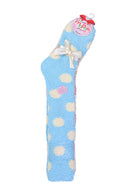 MOPAS LADIES PLUSH SOFT KNEE HIGH SOCKS (30801_DOT)