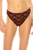32438 6-Pack Lace Thong with Flexible Waistband
