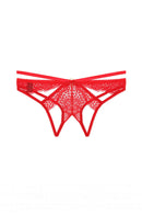 33343 12 Piece Lace & Strappy Open Cheeky Panty