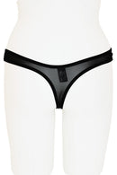33371 12 Piece Mid Rise, Soft Mesh Back Crotchless Lace Panty