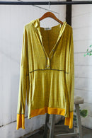 Plus Marled Mustard Hoodie