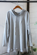 Plus Grey Brushed Hoodie