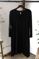 Plus Black Panel Dress