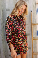 Evening Sunset Scribble Button Down Blouse (Open Pack)
