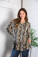 Follow Your Instincts Button Down Blouse (Open Pack)