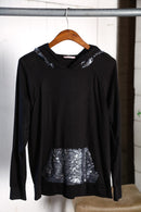 Black Sequin Hoodie