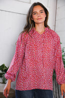 Poppy Daydream Floral Woven Blouse (Open Pack)