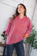 Poppy Daydream Floral Woven Blouse (Open Pack)