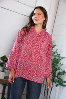 Poppy Daydream Floral Woven Blouse (Open Pack)