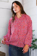 Poppy Daydream Floral Woven Blouse (Open Pack)