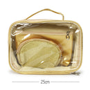 Gold Metallic Cosmetic Bag 3PC Set (1 unit)