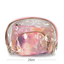 Tie Dye Pink Tone Cosmetic Bag 3PC Set (1 unit)