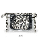 Zebra Print Cosmetic Bag 3PC Set (1 unit)
