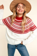 PLUS MOCK NECK SOFT BRUSHED PULLOVER SWEATER TOP