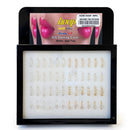 48 PC Hoop Nose Ring Gold, Silver Mix (1 unit)