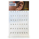 48 PC Tragus Bars Crystal Mix Body Piercing Silver (1 unit)