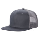 6FTM - 6 Panel Flat Bill Mesh