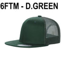 6FTM - 6 Panel Flat Bill Mesh
