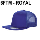 6FTM - 6 Panel Flat Bill Mesh