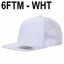 6FTM - 6 Panel Flat Bill Mesh