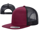 6FTM - 6 Panel Flat Bill Mesh