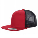 6FTM - 6 Panel Flat Bill Mesh