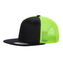 6FTM - 6 Panel Flat Bill Mesh