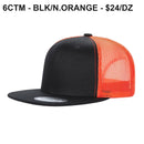 6FTM - 6 Panel Flat Bill Mesh