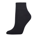 MAMIA QUARTER PLAIN SPANDEX SOCKS (70093_BLACK)