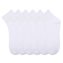 MAMIA QUARTER PLAIN SPANDEX SOCKS (70093_WHITE)